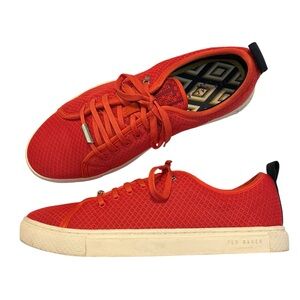 Ted Baker London Lannse Men’s Red Low Top Sneakers - Size 9 US / 42 EU